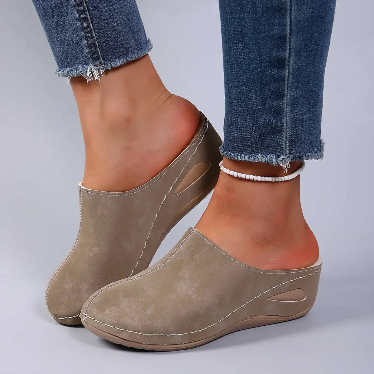 Colleen - Warm Lined Orthopedic Slippers