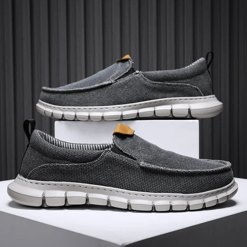 Caleb - Canvas Slip-On Loafers - view 3