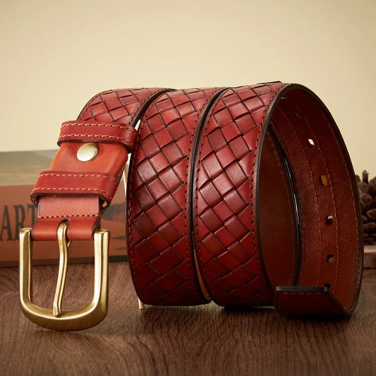 Russell - Braided Leather Belt