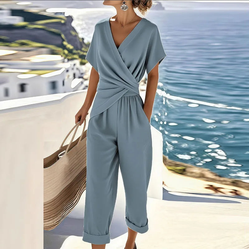 Camille - Elegant Two-Piece Wrap Set