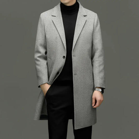 Lennox | Wool Coat with Quilted Inner Vest - view 2