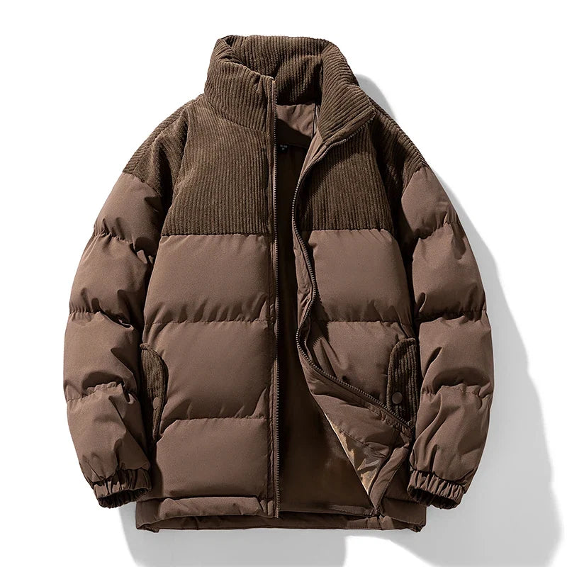 Brennan | Corduroy-Panel Puffer Jacket - view 2