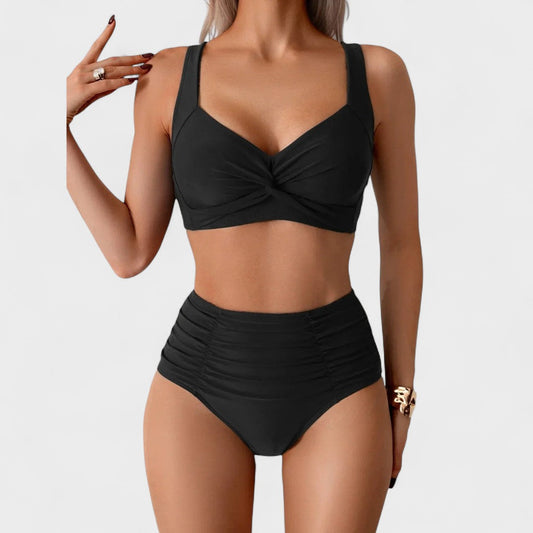 Marta | Ruffled High-Waist Bikini Set