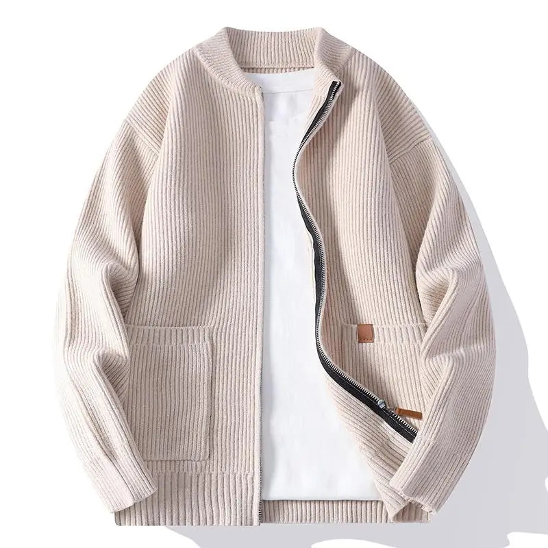 Colton - Textured Knit Zip Jacket - view 3