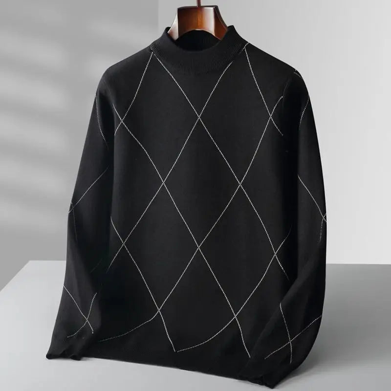 Quentin | Diamond-Knit Cashmere Sweater