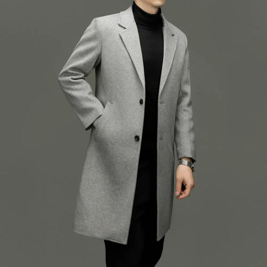 Lennox | Wool Coat with Quilted Inner Vest