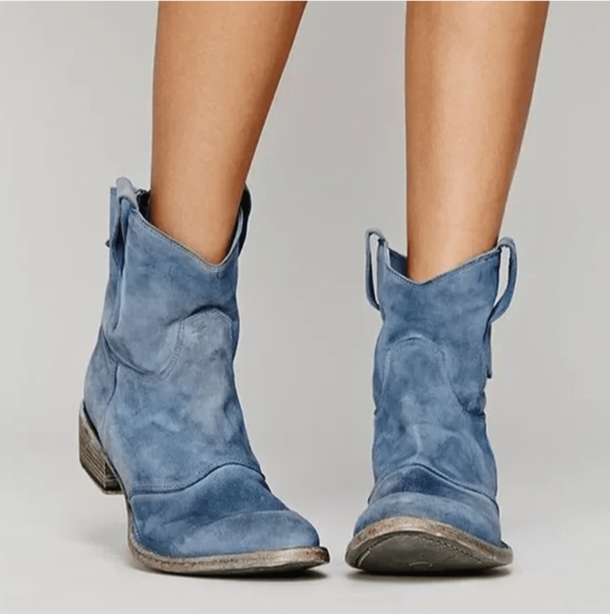Charlotte - Suede Arch-Support Western Boots