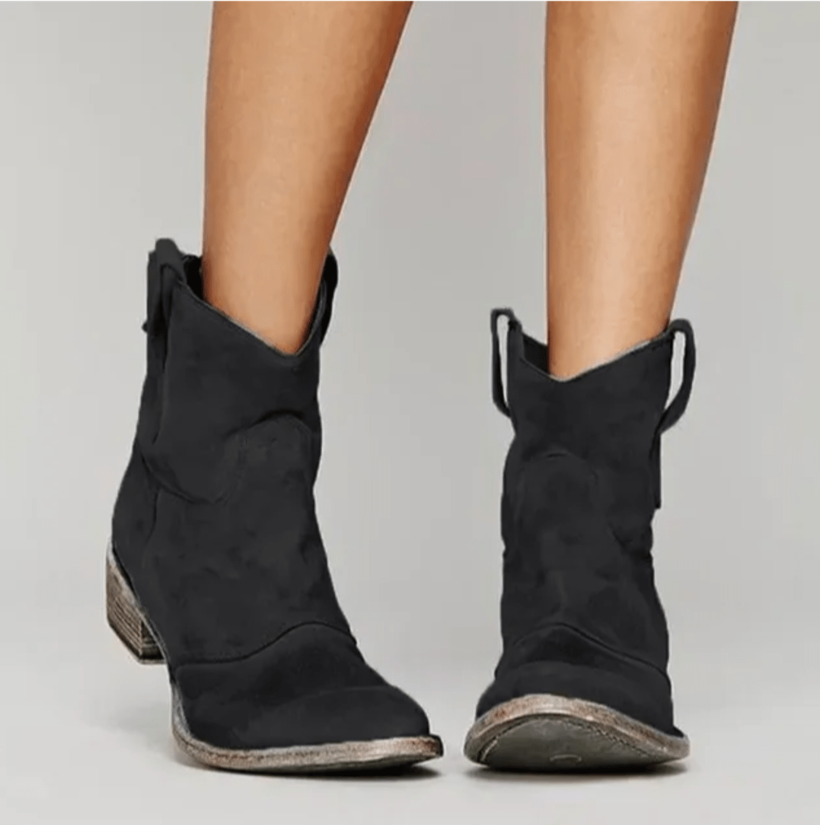 Charlotte - Suede Arch-Support Western Boots