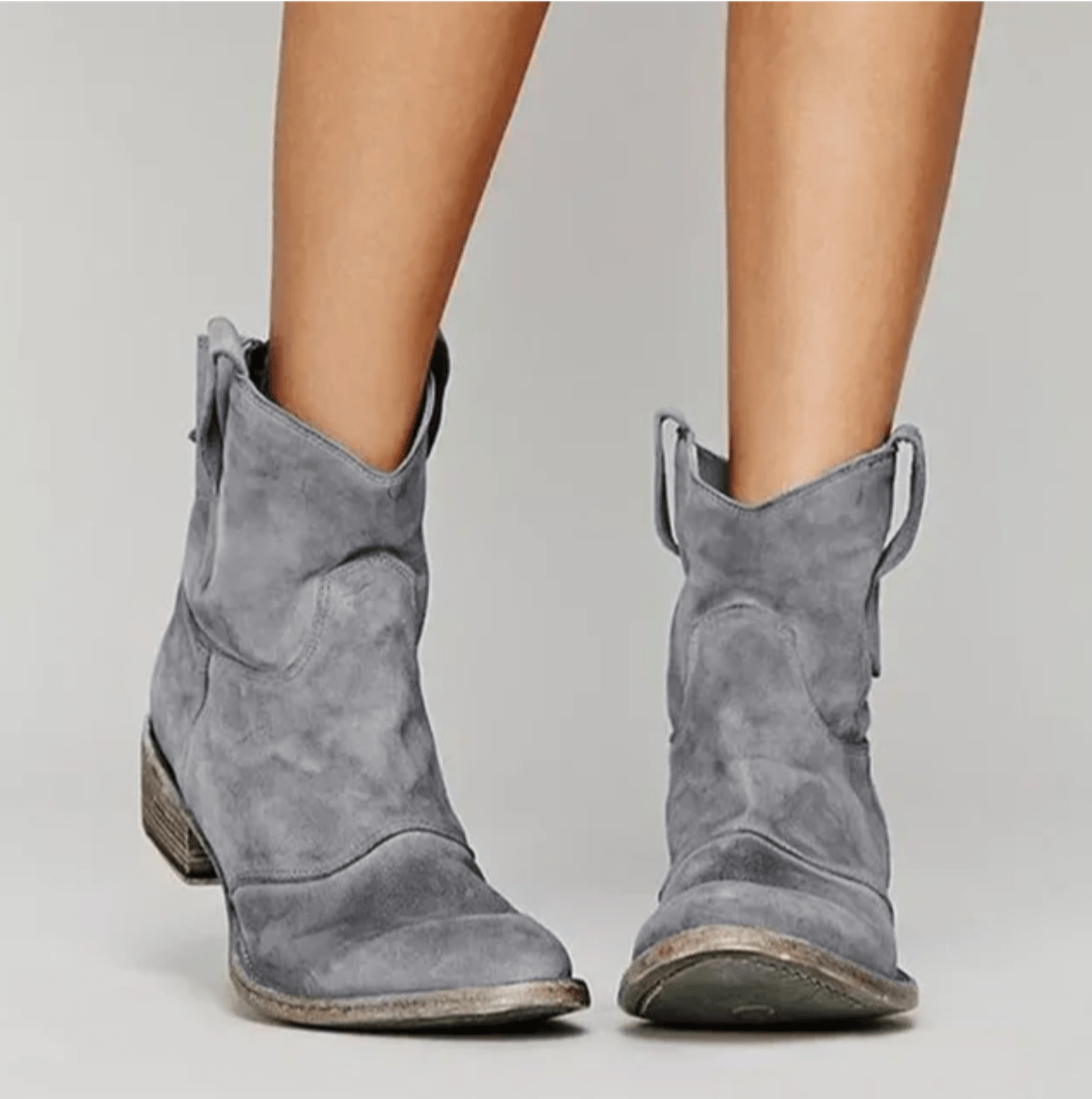 Charlotte - Suede Arch-Support Western Boots