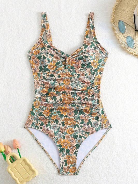 Luísa | Floral Print One-Piece Swimsuit