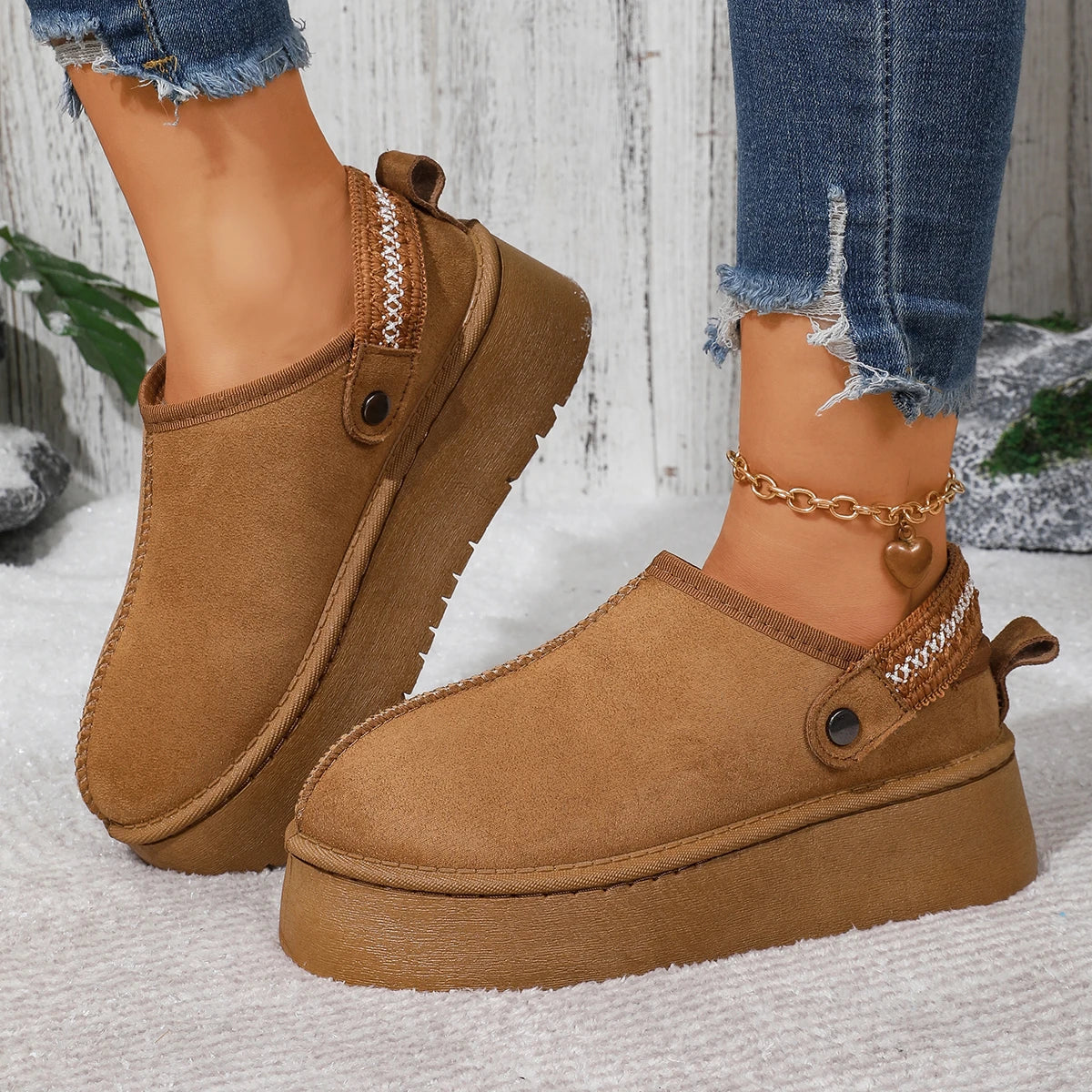 Dawn - Plush-Lined Platform Clogs