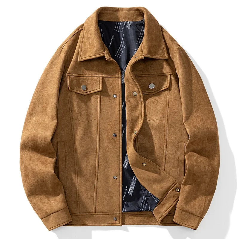 Tobias | Suede Trucker Jacket - view 6