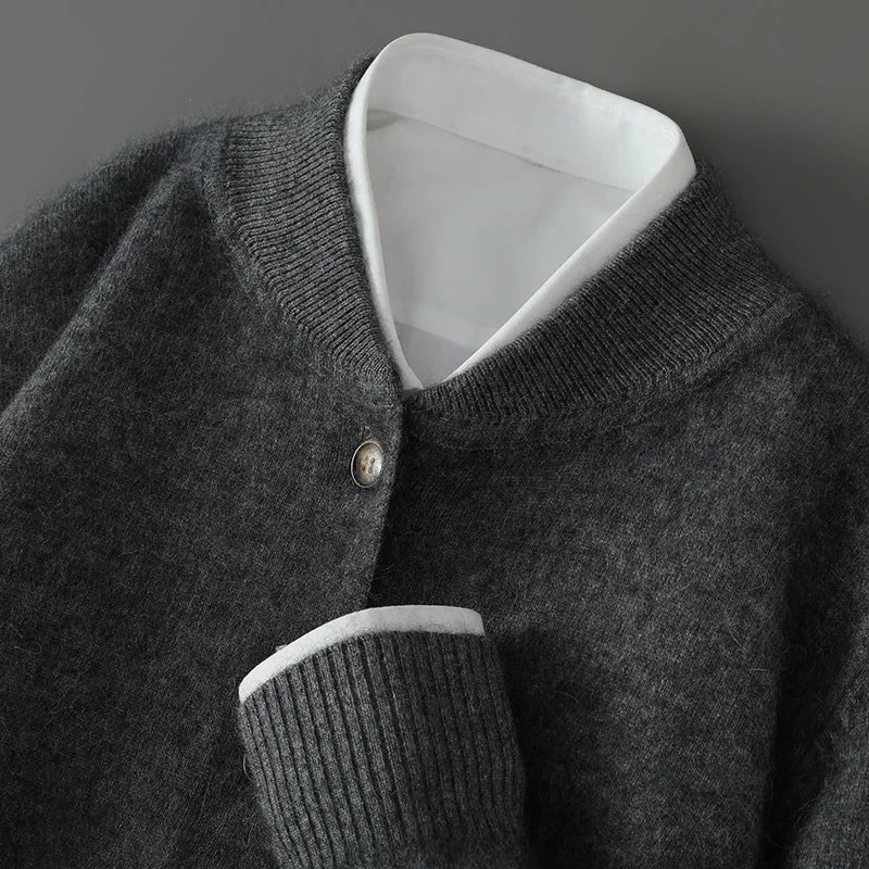 Ashton | Button-Up Cashmere Sweater - view 3