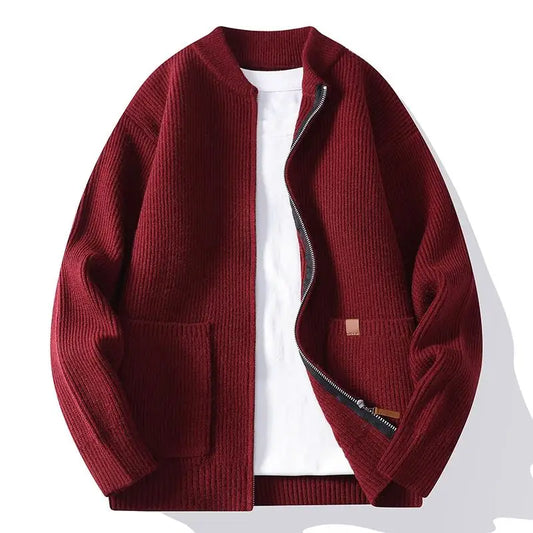 Colton - Textured Knit Zip Jacket - view 2
