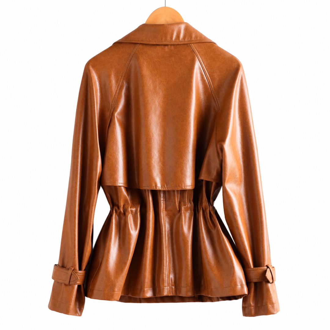 Chelsea - Double-Breasted Leather Jacket - view 8