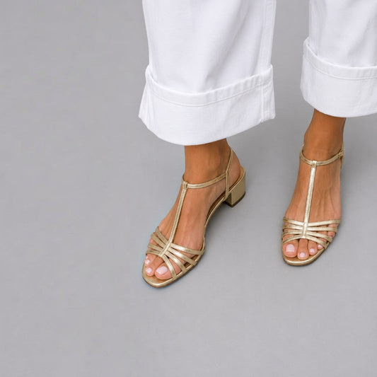 Reese | Golden Everyday Sandals