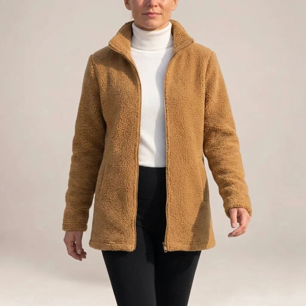 Annabelle - Textured Fleece Zip-Up Jacket