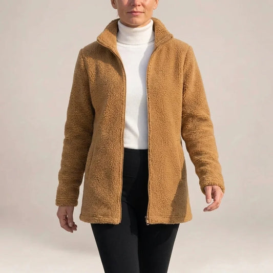 Annabelle - Textured Fleece Zip-Up Jacket