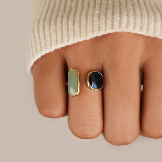 Layla - Aquamarine Wrap Ring