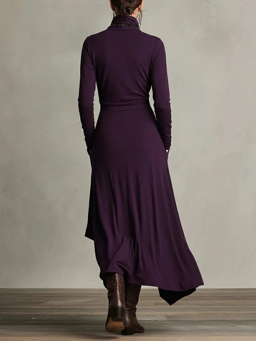 Arielle - Asymmetric Draped Maxi Dress