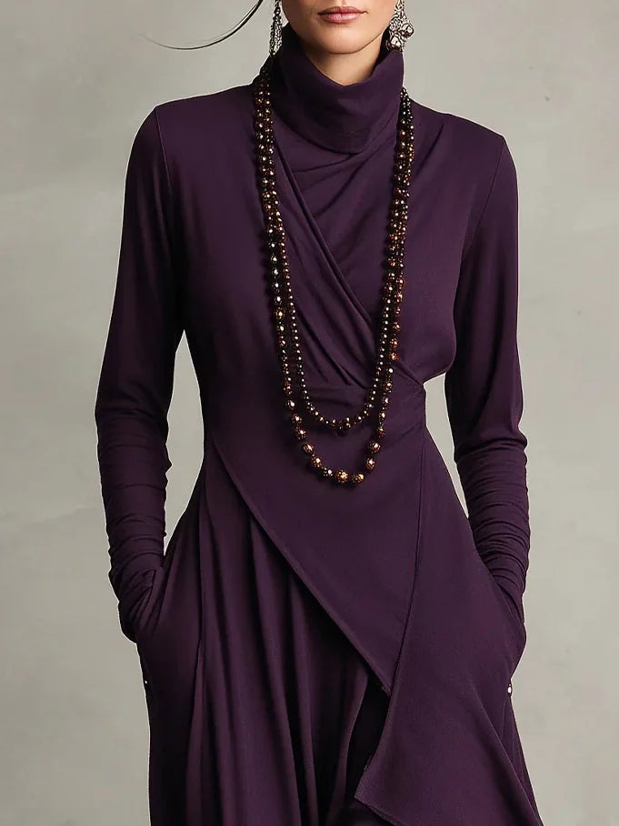Arielle - Asymmetric Draped Maxi Dress