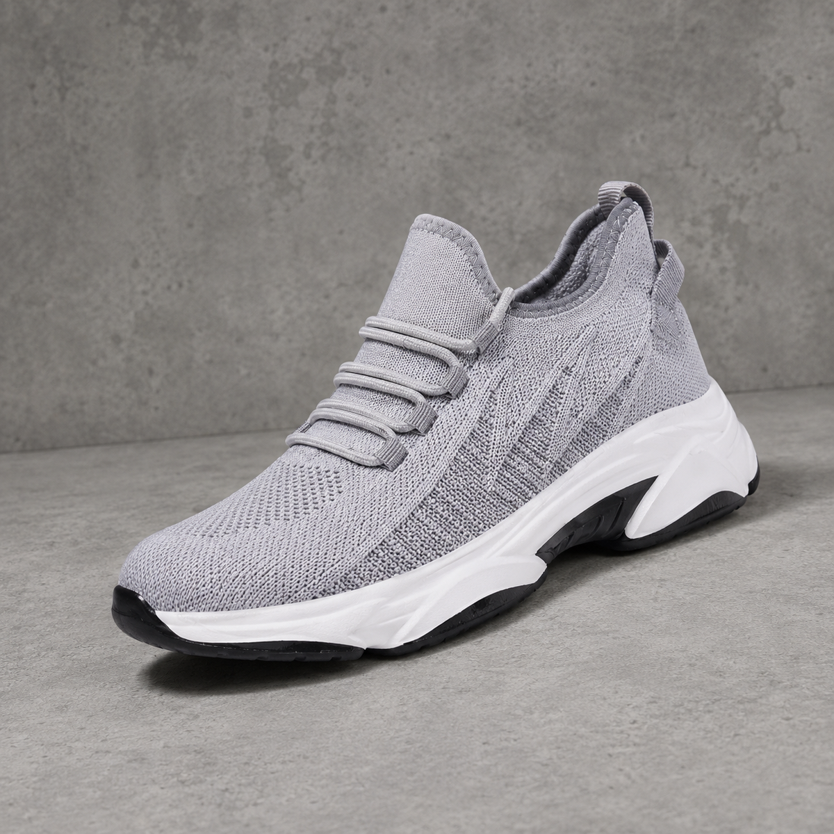 Carolyn - Hidden-Lift Knit Sneakers