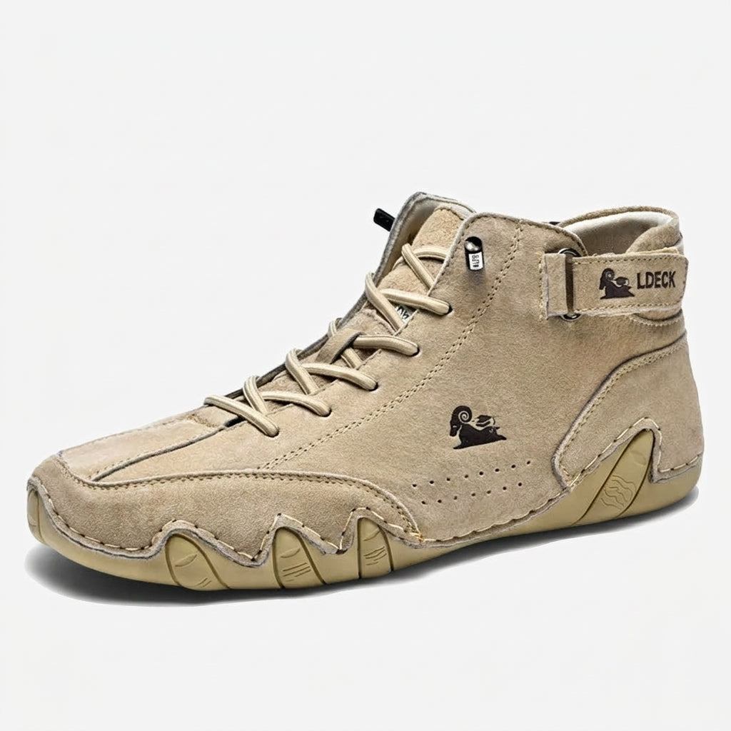 Courtney - Barefoot High-Top Sneakers in Beige