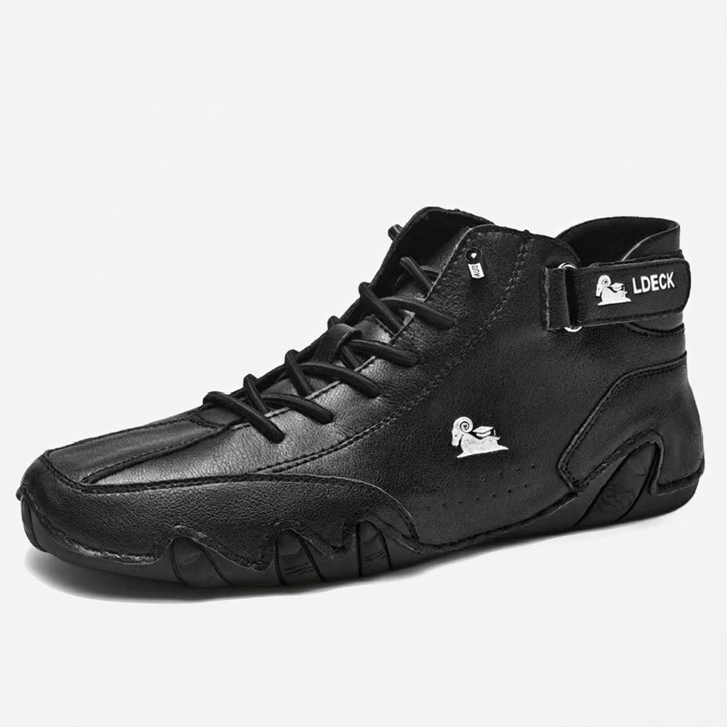 Courtney - Barefoot High-Top Sneakers in Black