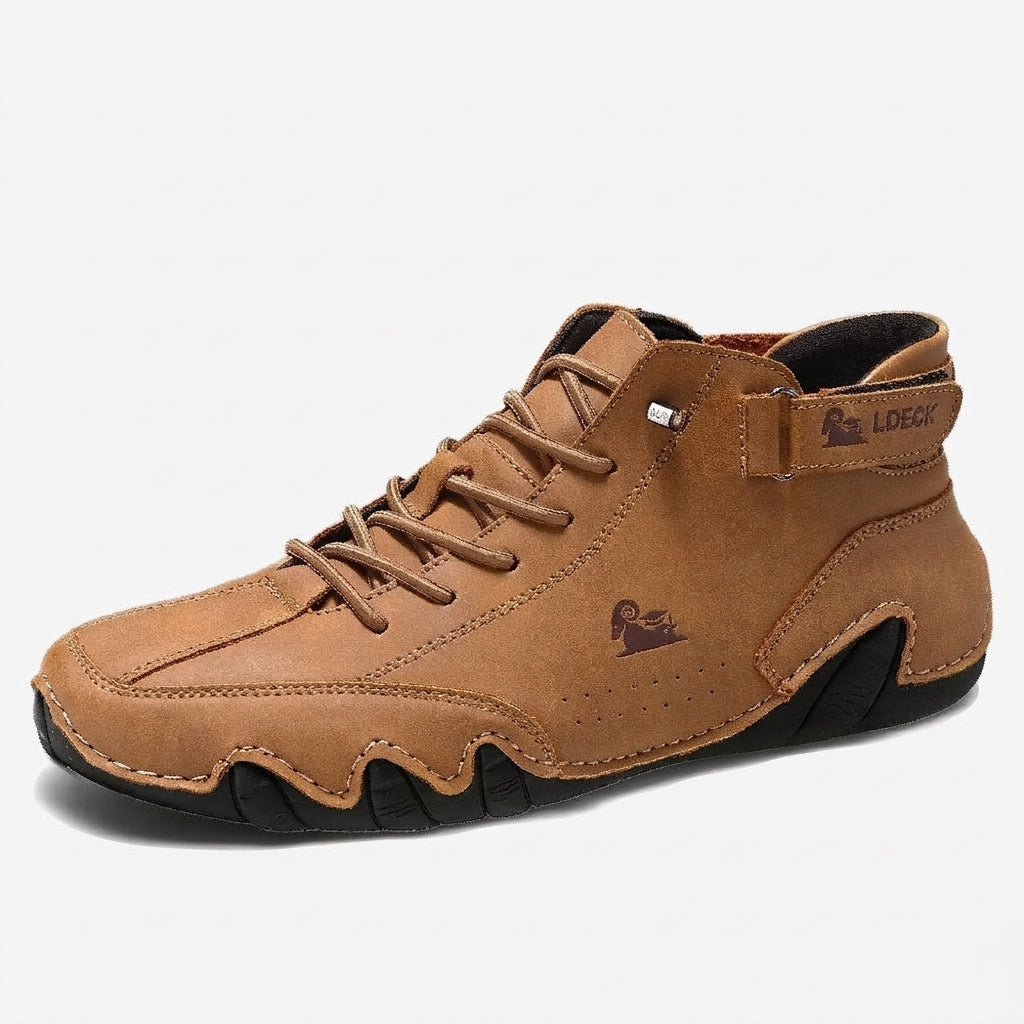 Courtney - Barefoot High-Top Sneakers in Brown