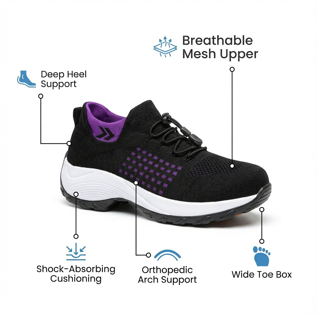 Air-Cushioned 12-Hour Shift Shoes
