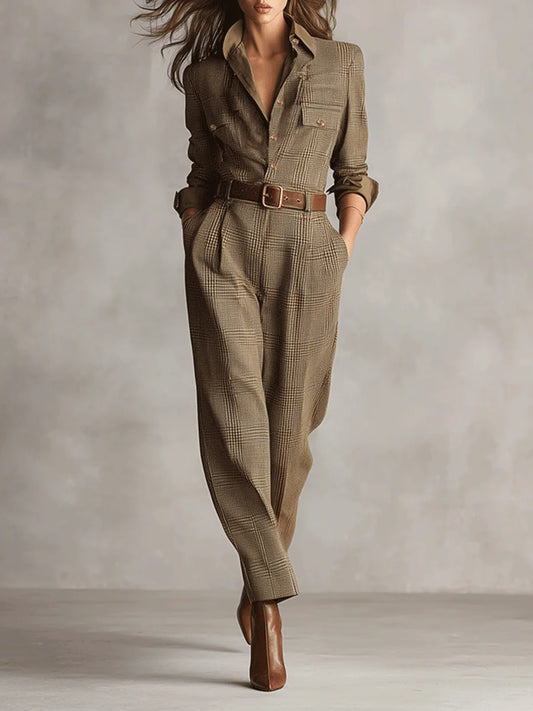 Célia - Belted Wide-Leg Jumpsuit