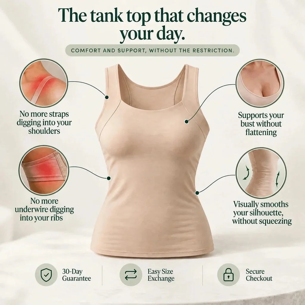 Tracy - Built-In Support Tank Top