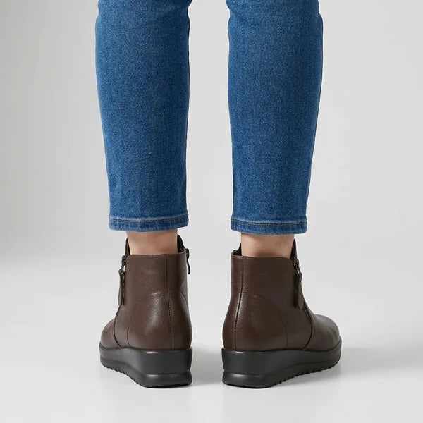 Carol - Button-Tab Platform Ankle Boots