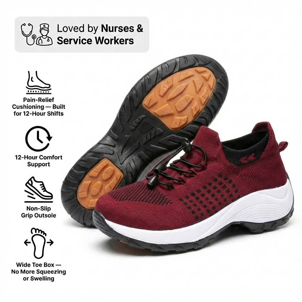 Air-Cushioned 12-Hour Shift Shoes