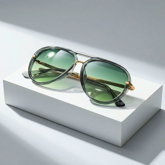 Viola | Double-Bridge Aviator Sunglasses - view 2