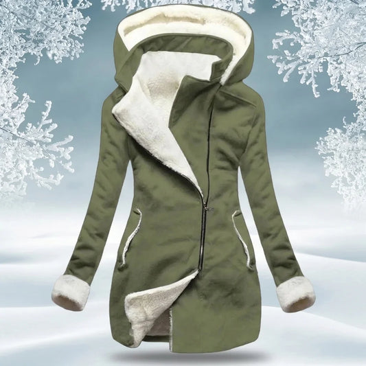 Clémence - Sherpa-Lined Hooded Coat