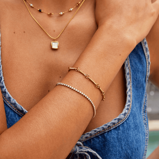 Hazel - Gold Tennis Bracelet