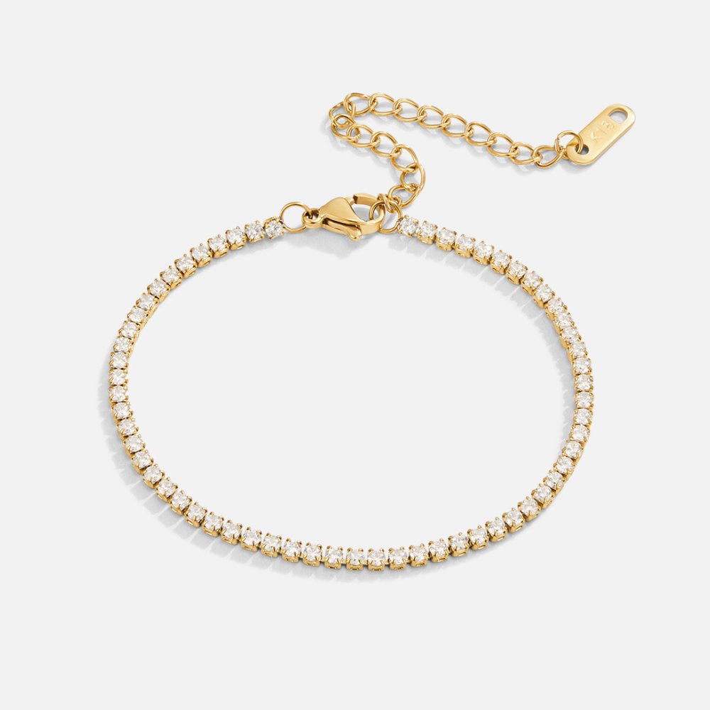 Hazel - Gold Tennis Bracelet