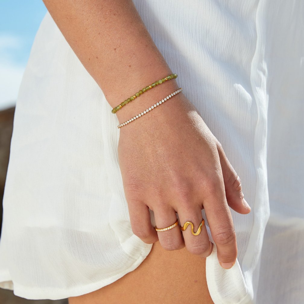 Hazel - Gold Tennis Bracelet