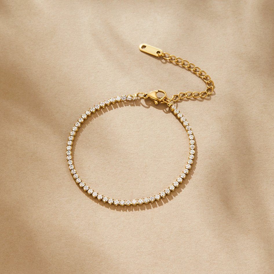 Hazel - Gold Tennis Bracelet
