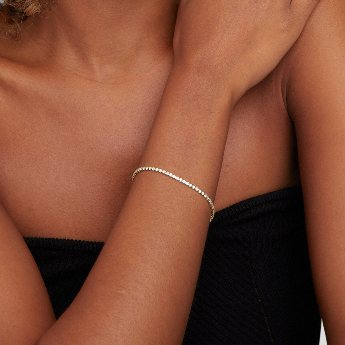 Hazel - Gold Tennis Bracelet