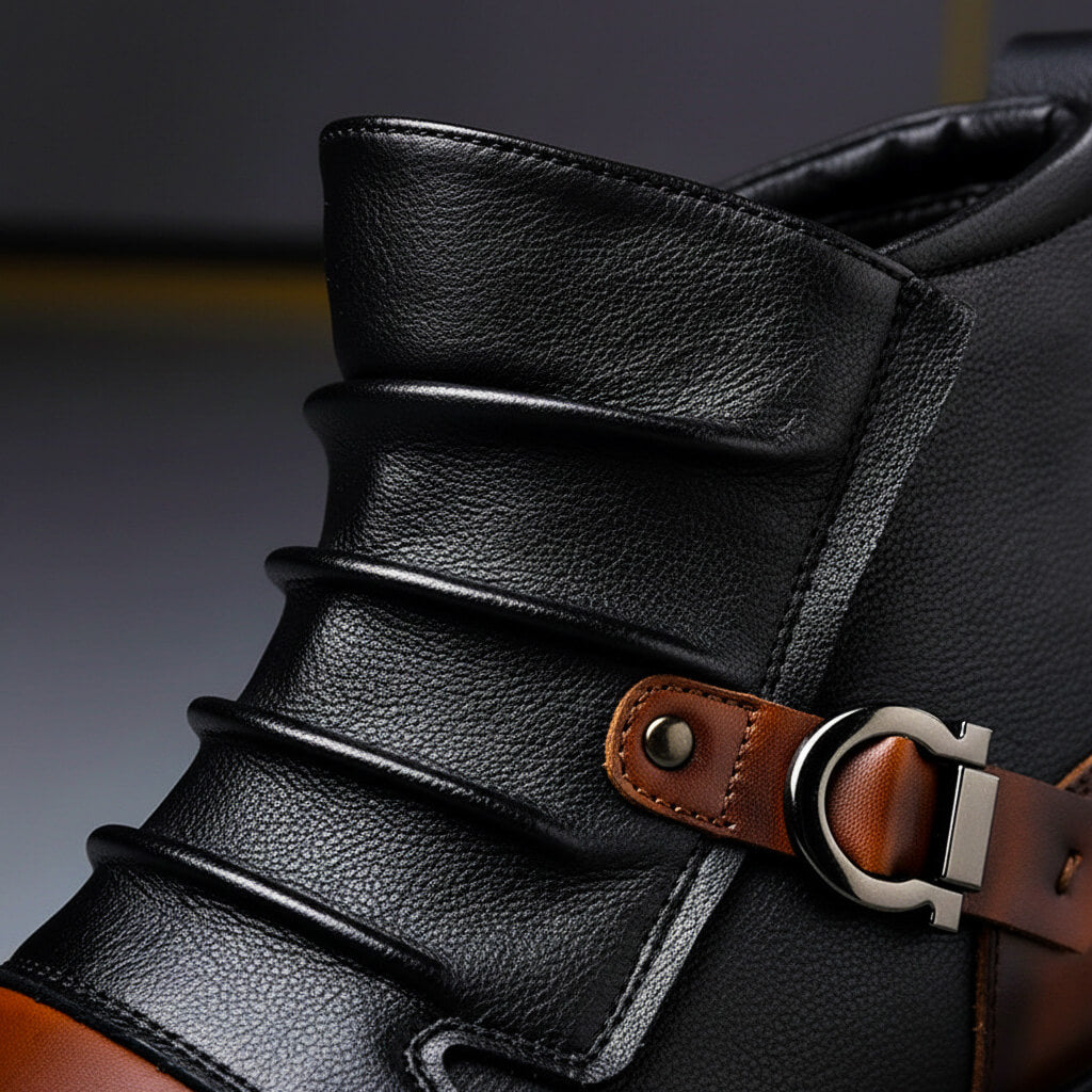 Jonah - Buckle-Detail Ankle Boots