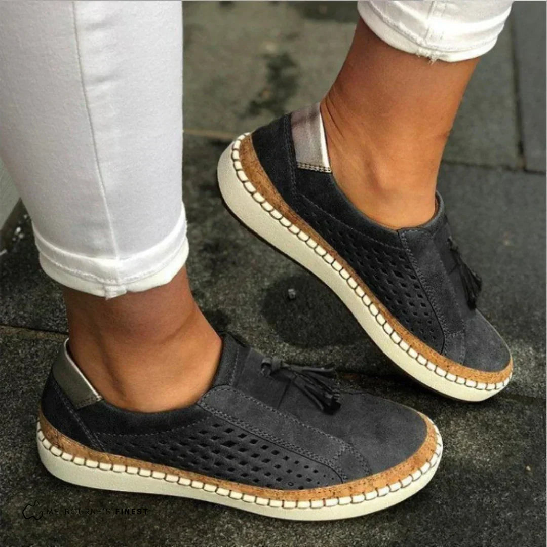 Orthopedic Slip-On Sneakers with Cushioned Insole