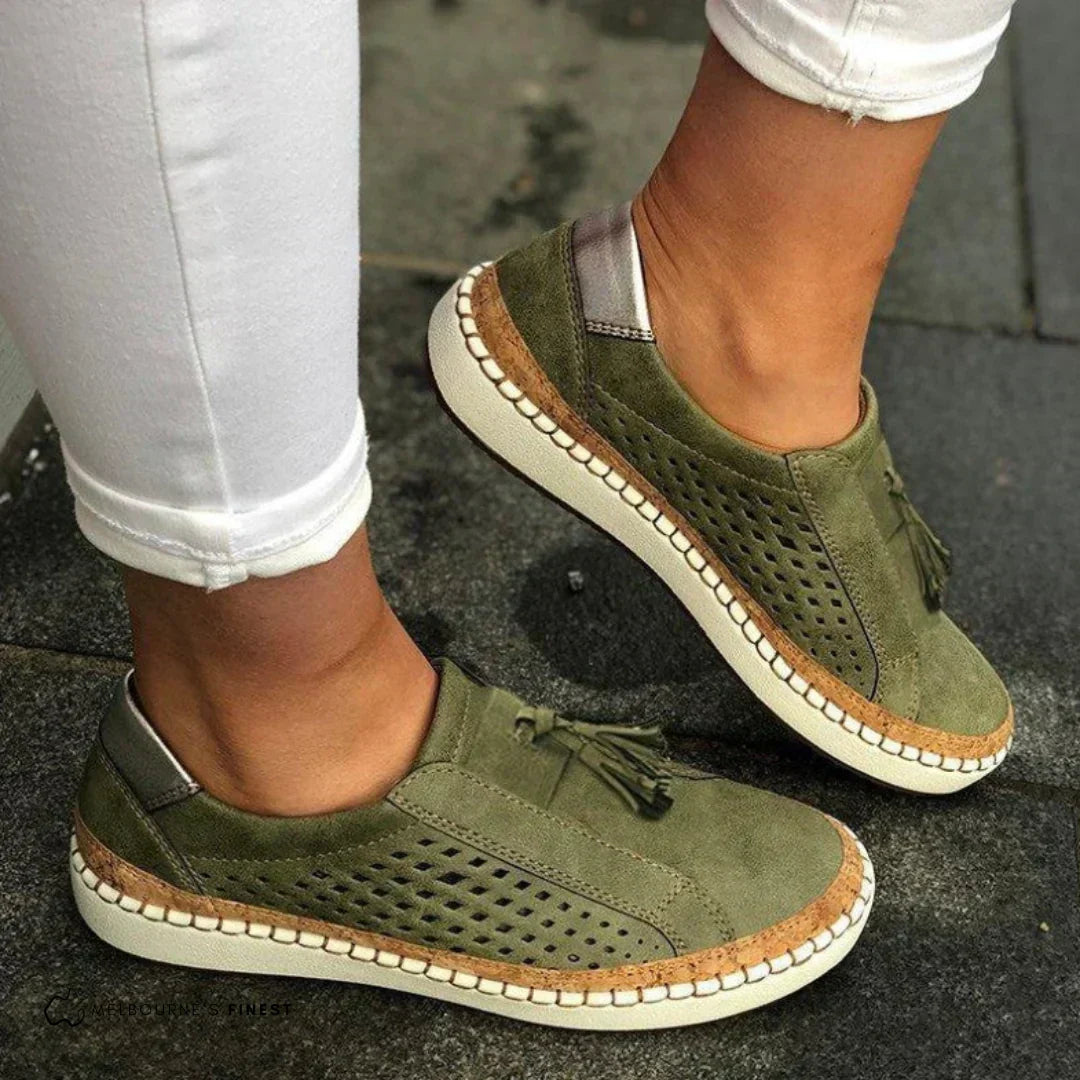 Orthopedic Slip-On Sneakers with Cushioned Insole