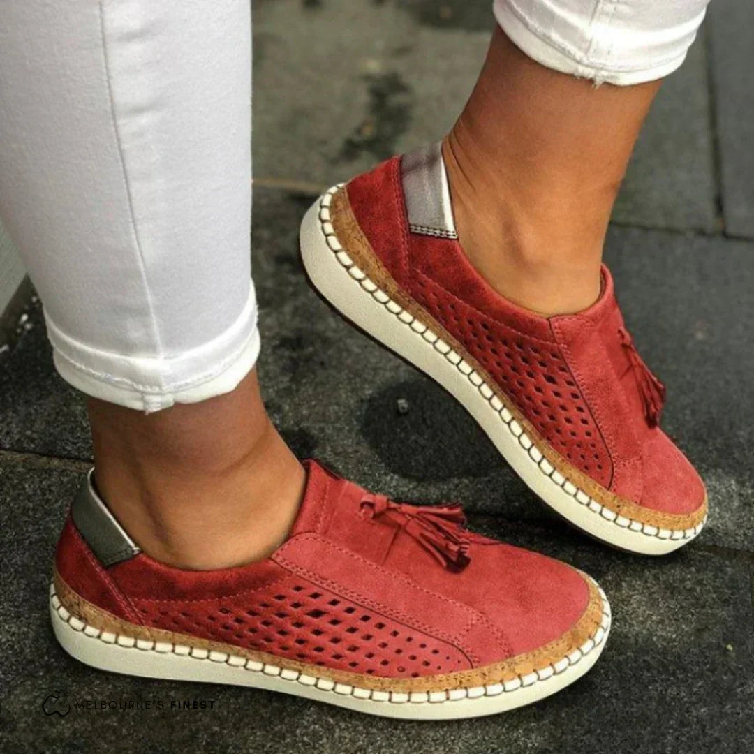 Orthopedic Slip-On Sneakers with Cushioned Insole