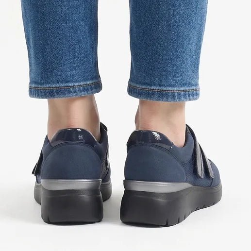 Asia - Double-Strap Comfort Wedge Sneakers