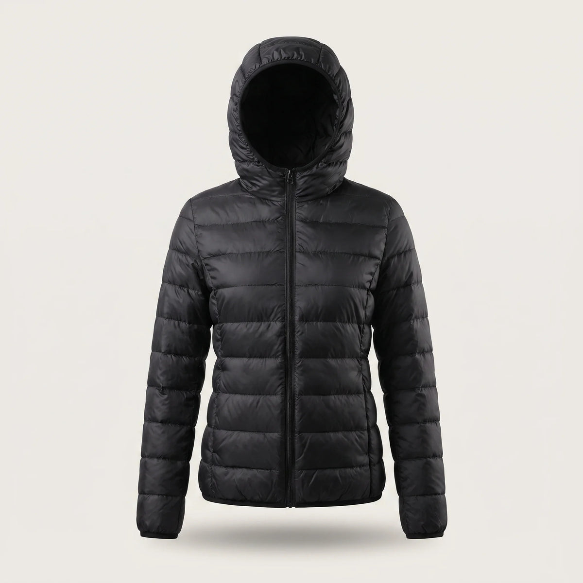 Stacey - Windproof Hooded Jacket - Black