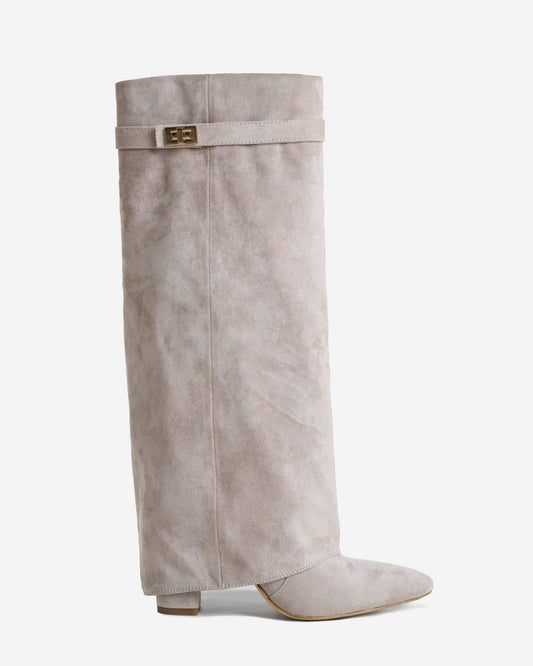 Lavista - Taupe Suede Knee-High Boots