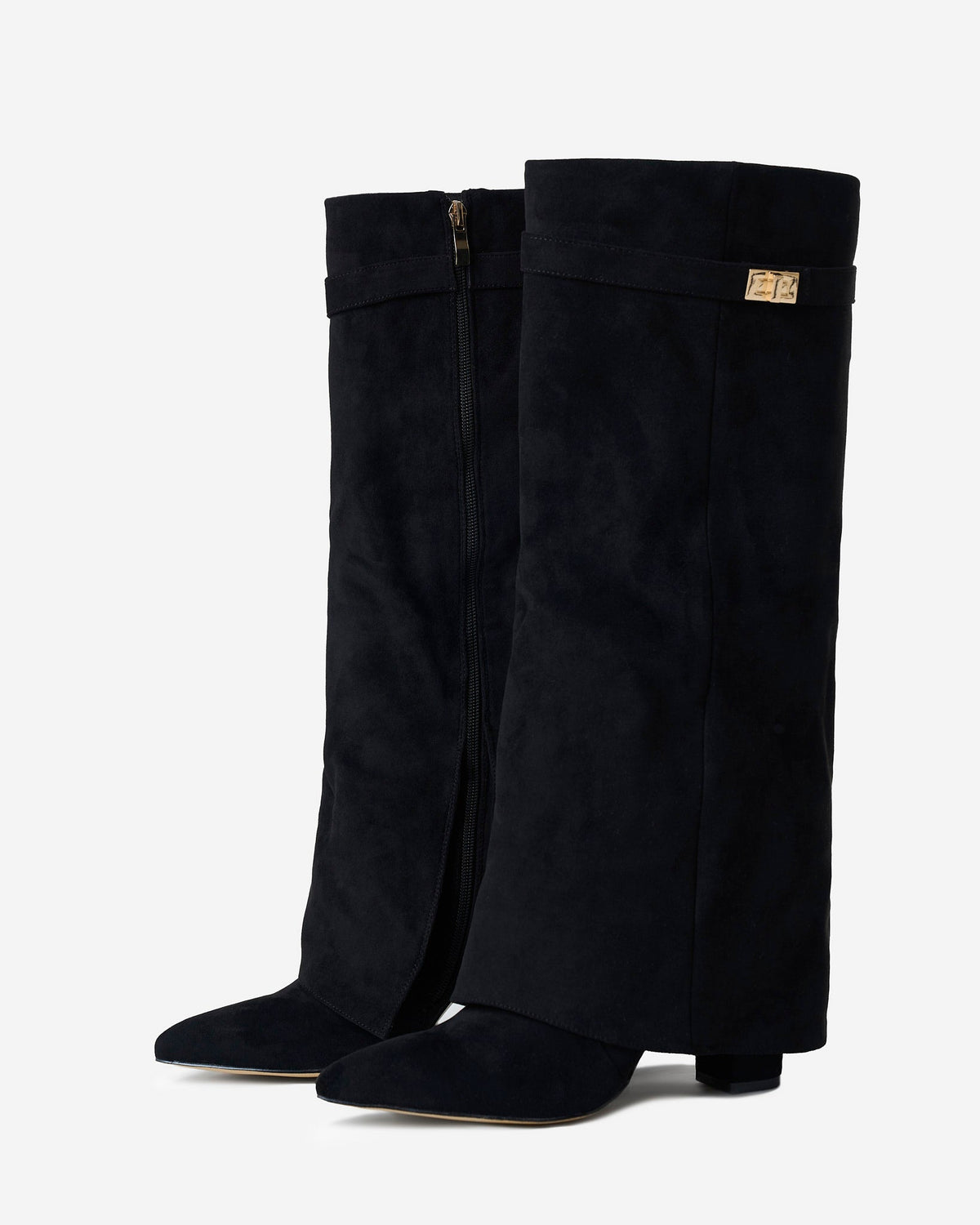 Lavista - Black Suede Knee-High Boots - view 5