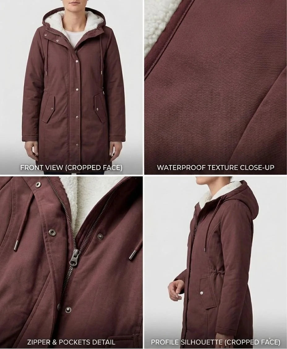 Felicity - Midnight Navy Hooded Longline Parka